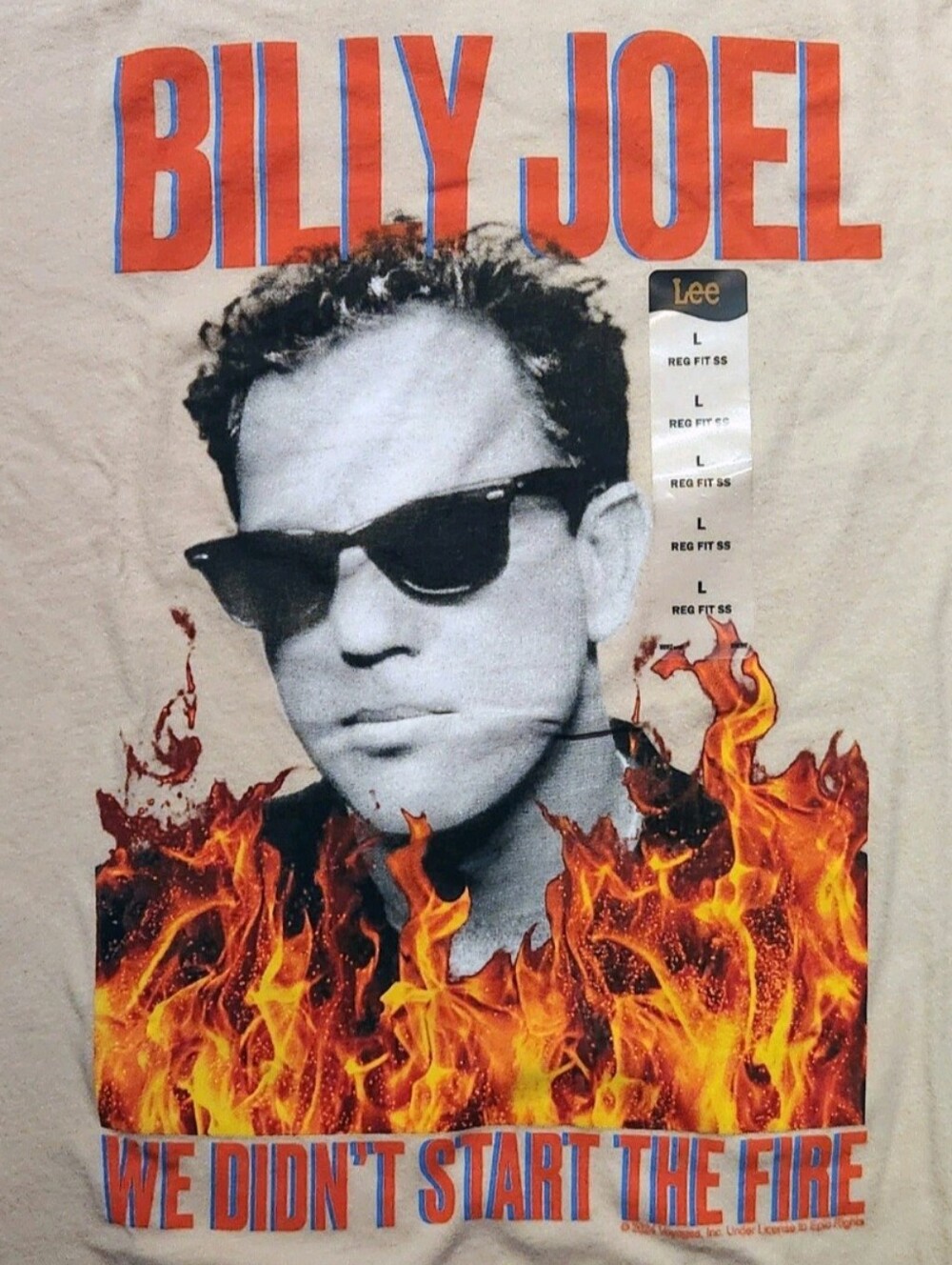 Billy Joel We Didn't Start the Fire Band Shirt NWT